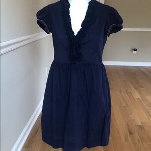 Staring at Stars navy ruffle dress small